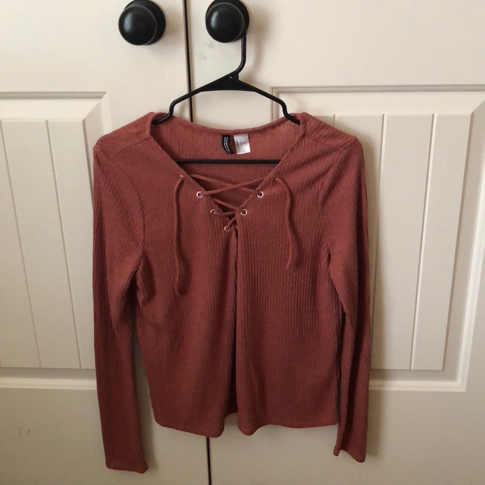 Burnt orange sweater